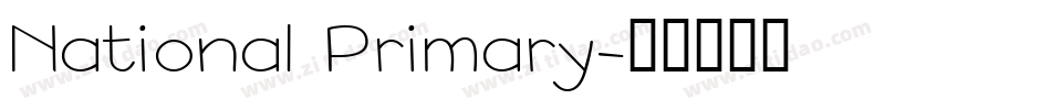 National Primary字体转换